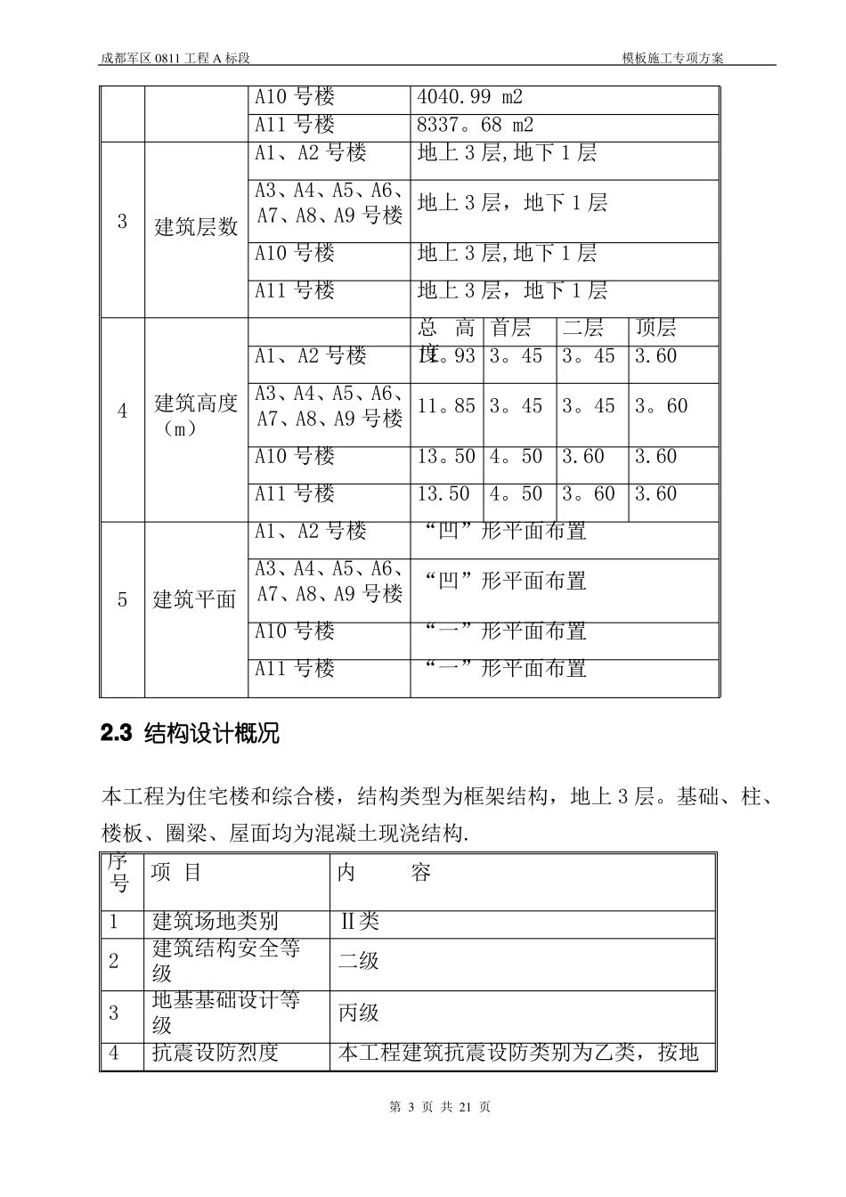 地下室挡土墙模板及支撑架施工方案_第3页
