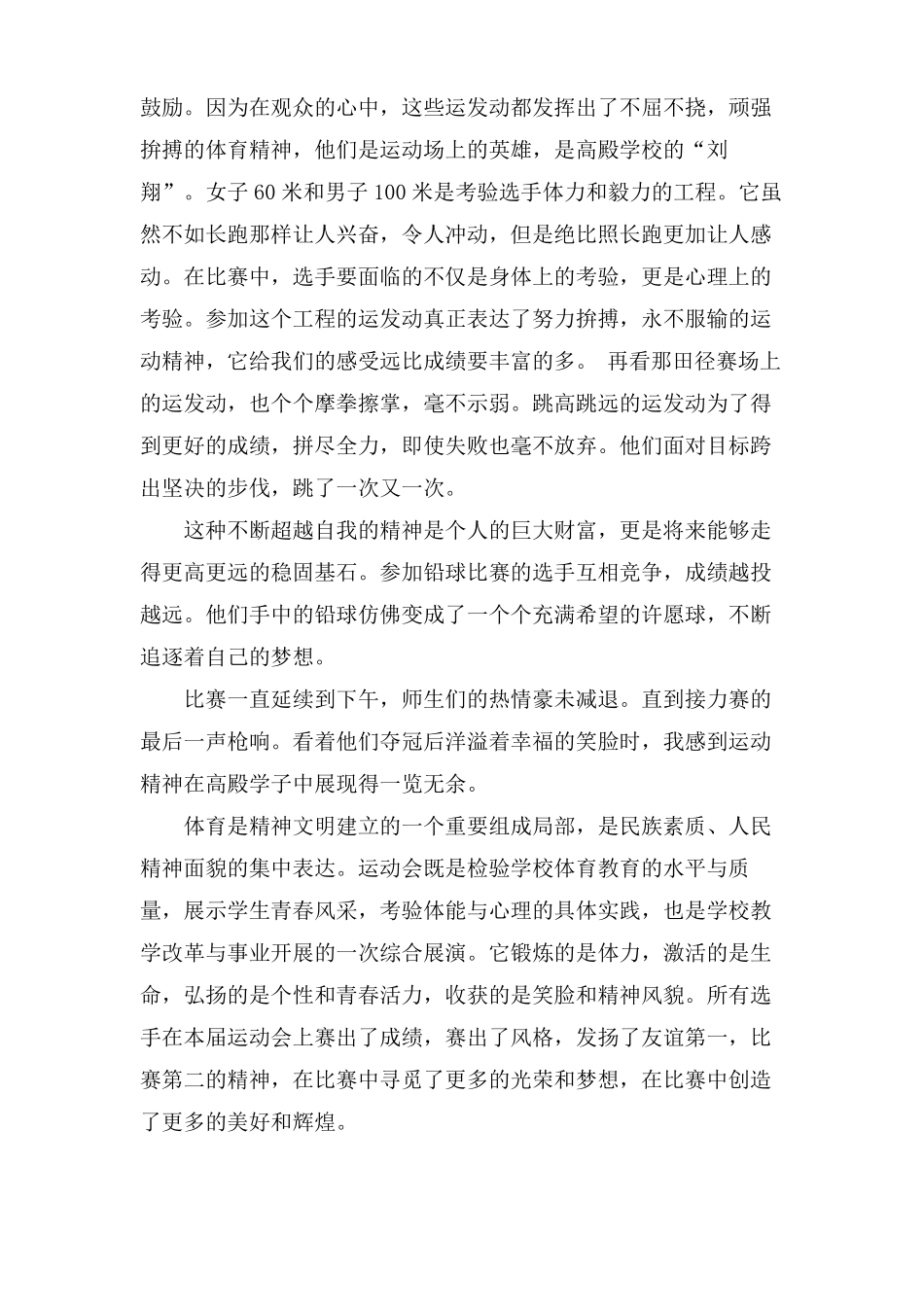 运动会作文10篇_第3页