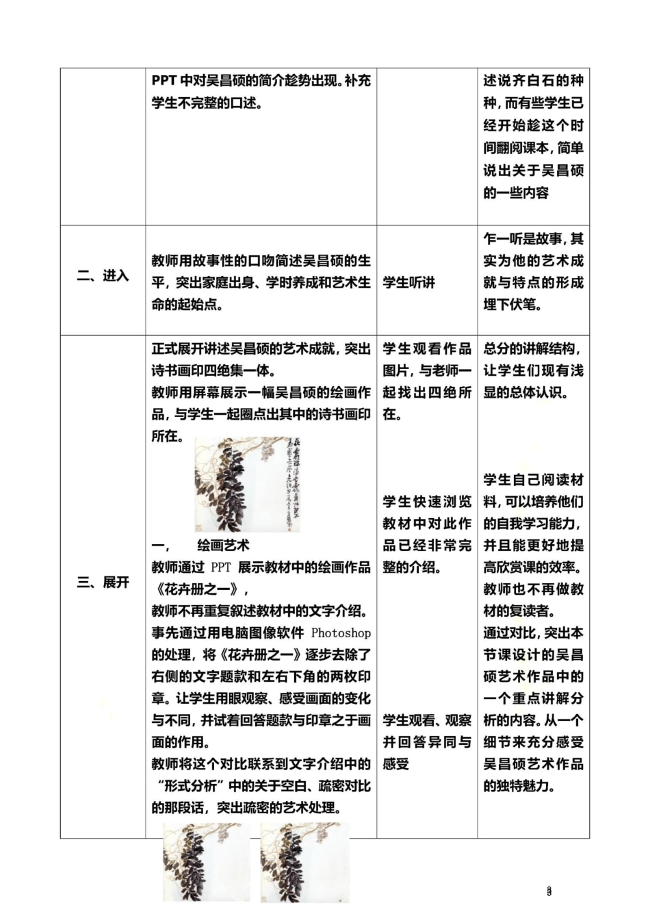 吴昌硕的书画和篆刻教学设计_第3页