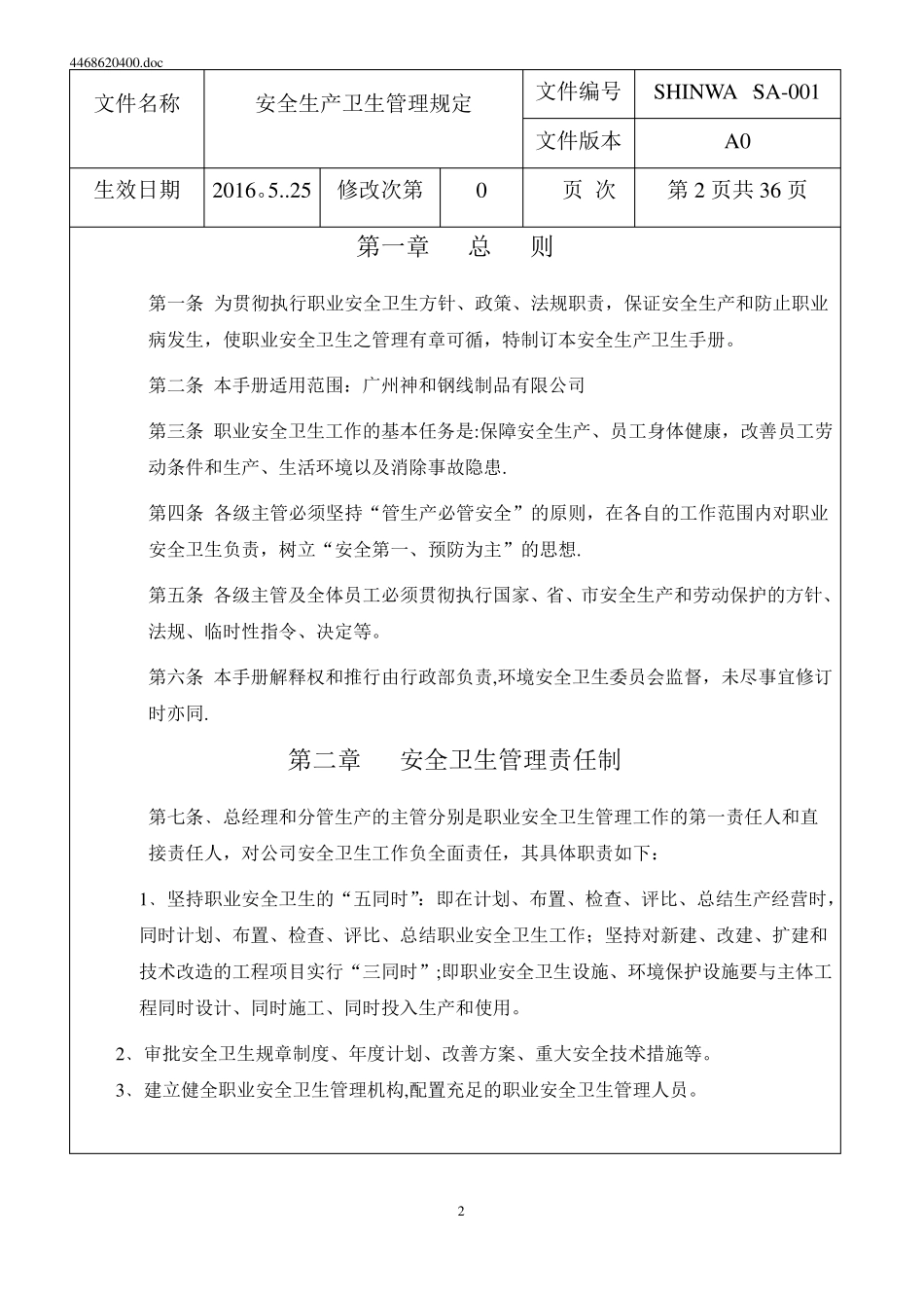 安全生产职业卫生台账_第2页