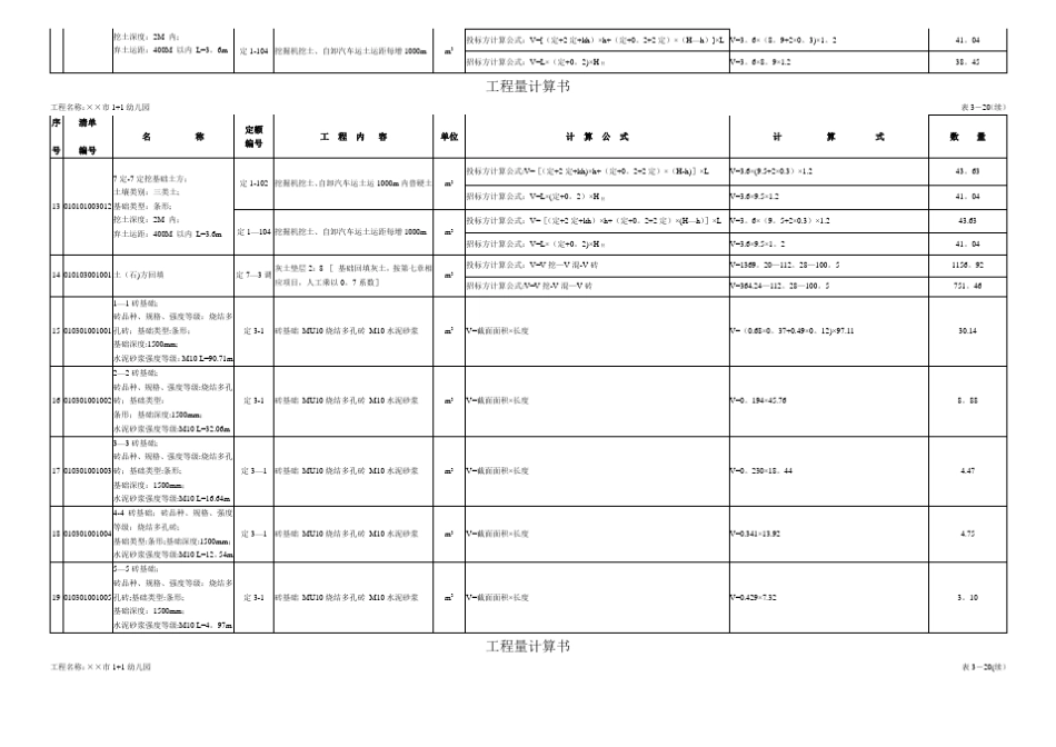 一套完整的cad图纸工程量计算清单组价_第3页
