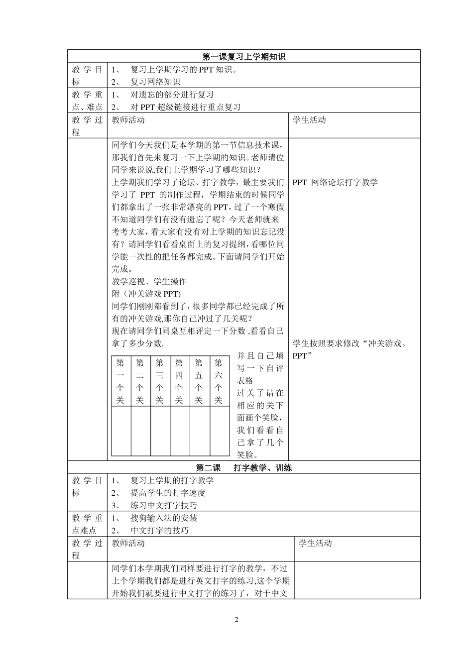 信息技术五年级下册教学计划及进度表_第2页
