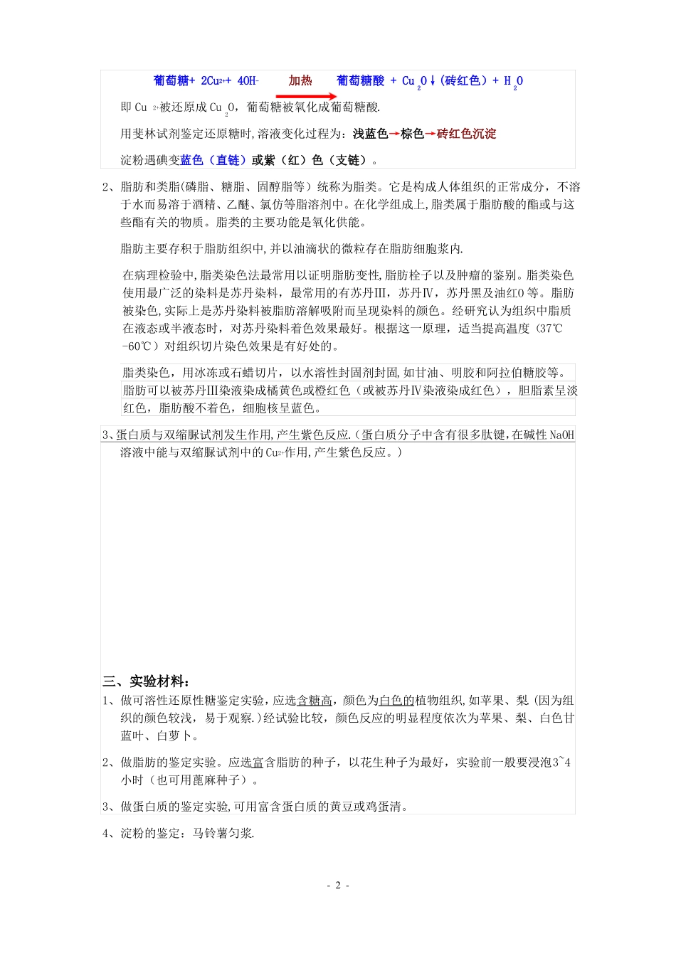 高中生物试验总结大全17166_第2页