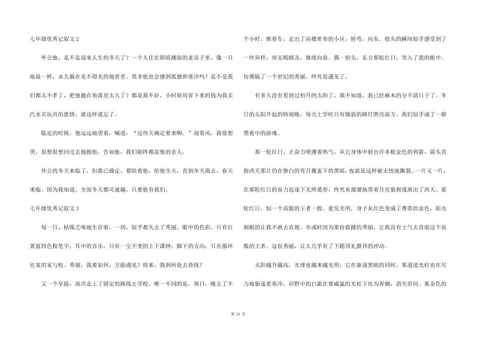 七年级优秀记叙文_第2页