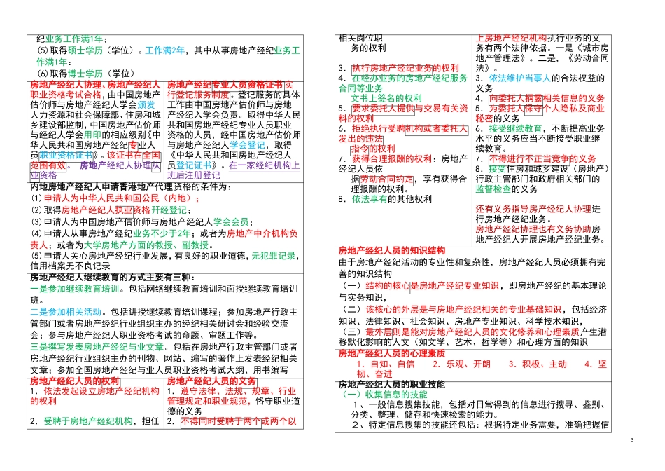 2022年全国房地产经纪人职业导论必考知识点归纳_第3页