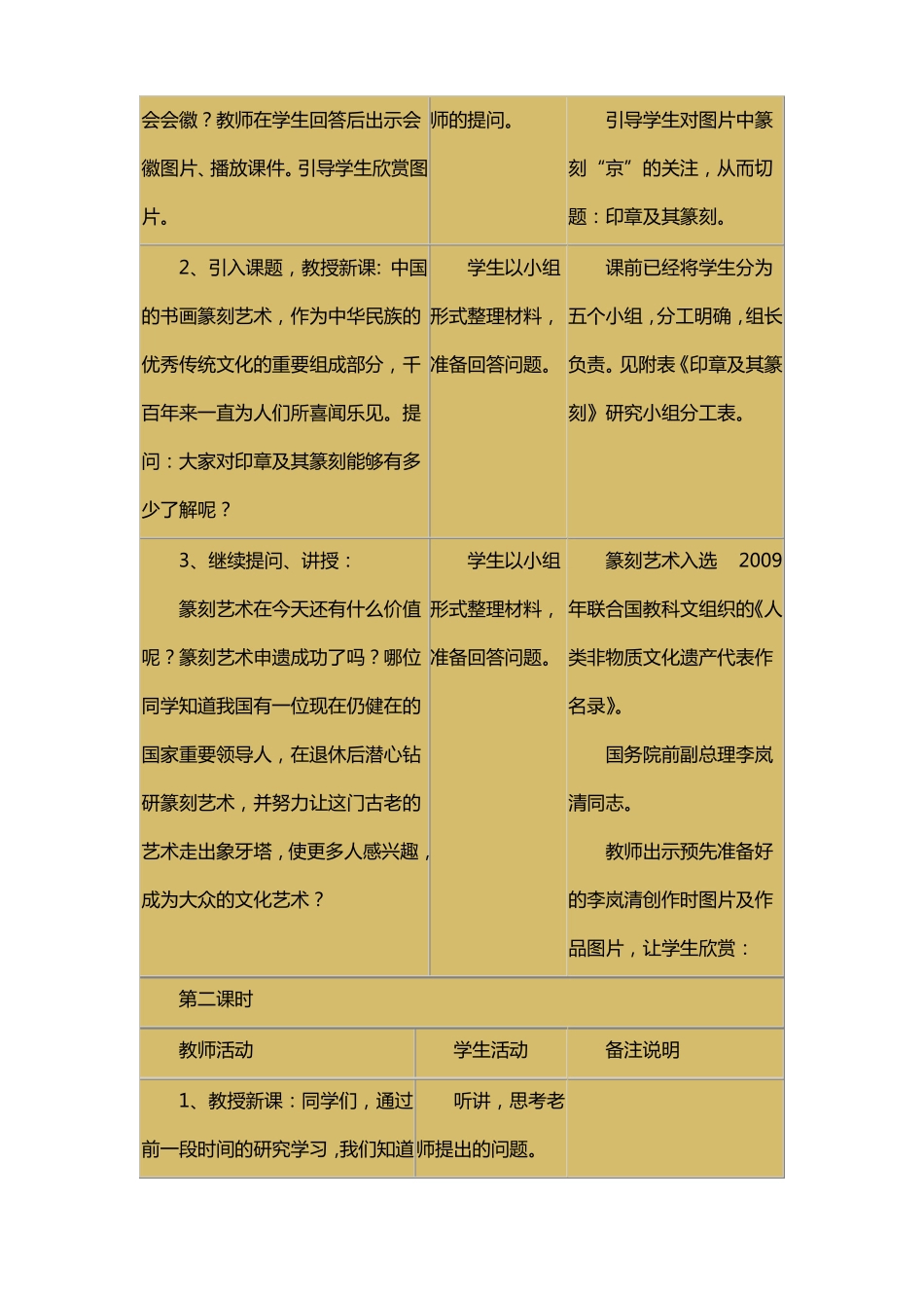 陶泥印章自己做劳动教案_第2页