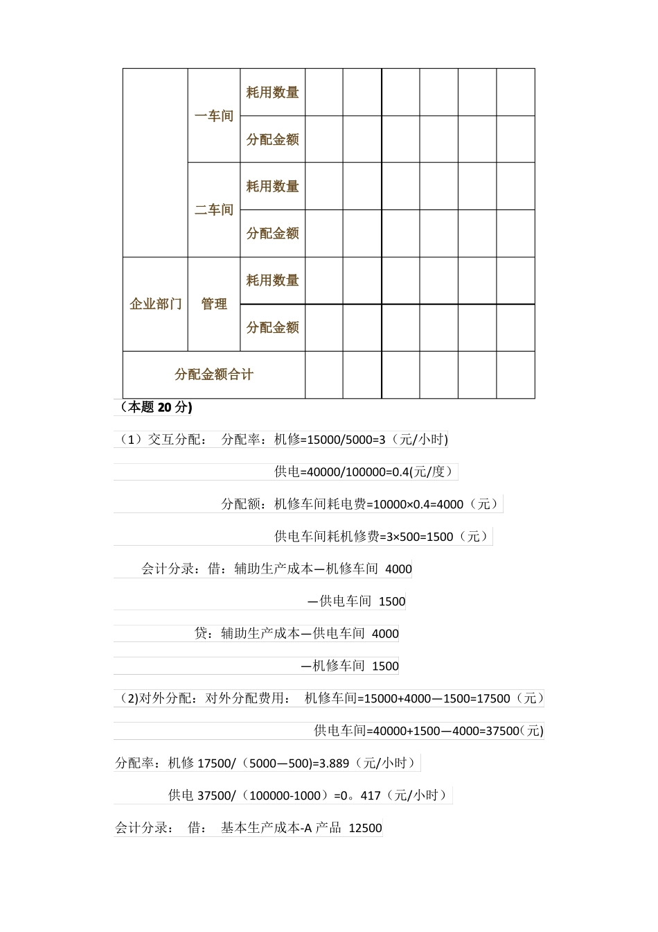 成本会计形考作业2答案_第3页