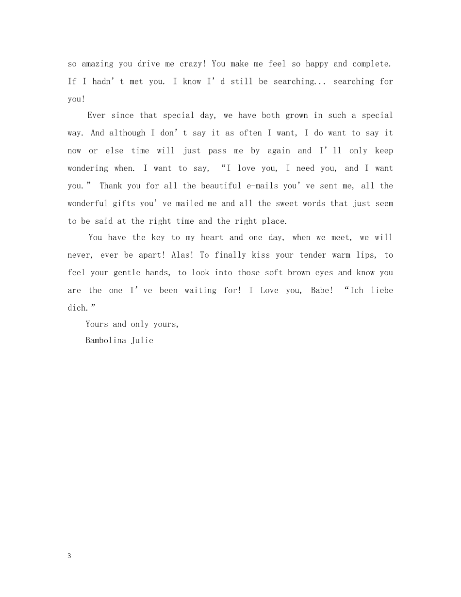 表白情书英文 _第3页