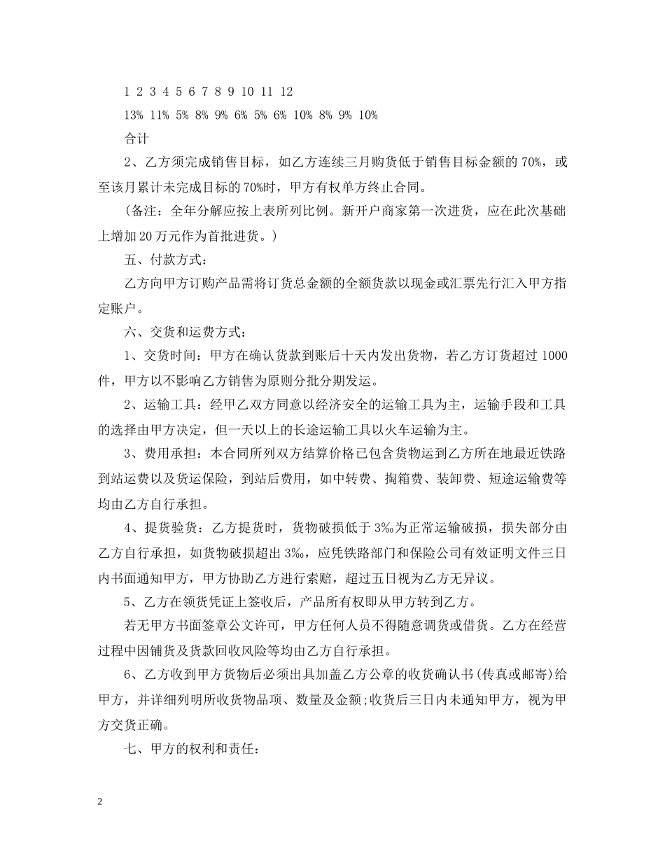 茶叶购销合同格式 _第2页