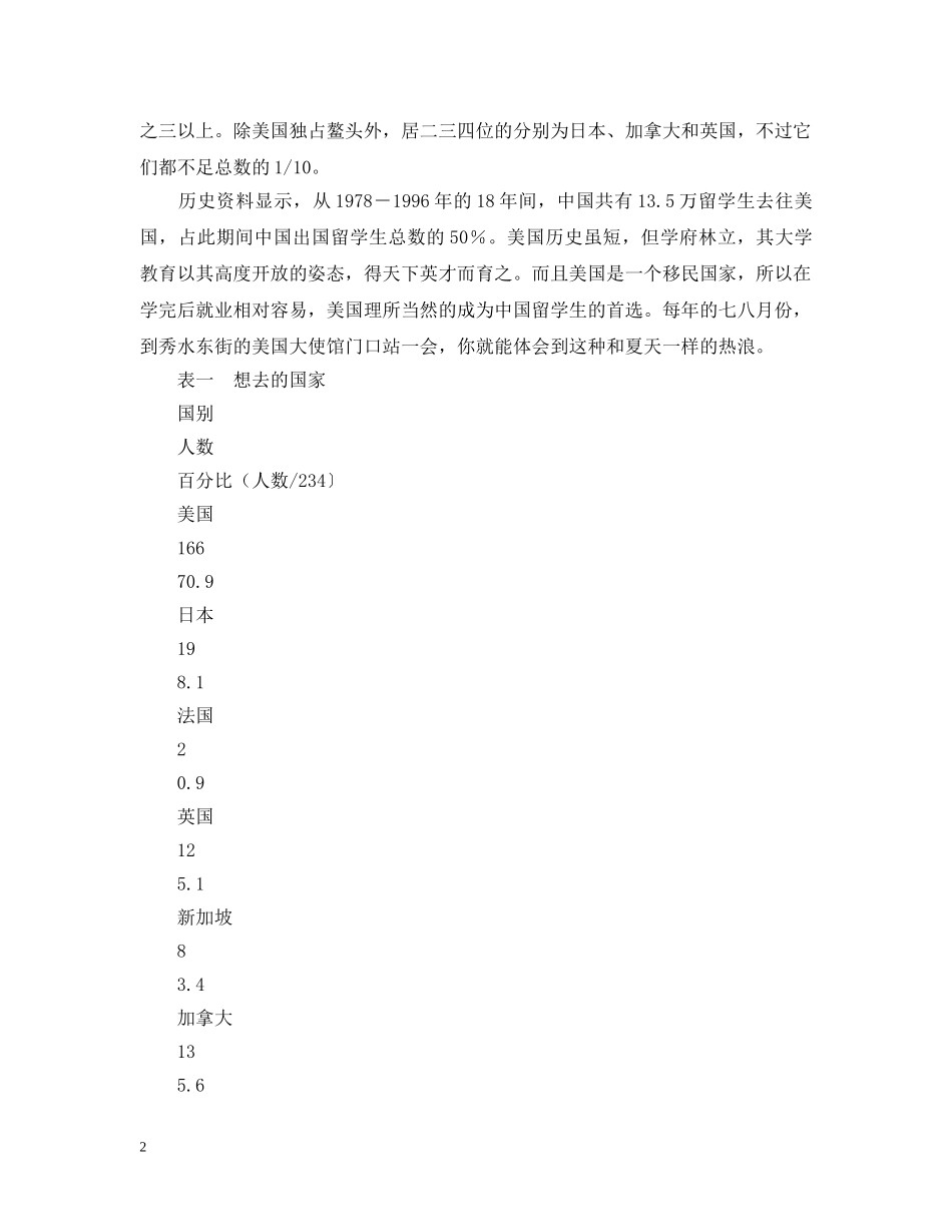 大学生出国留学意向调查 _第2页