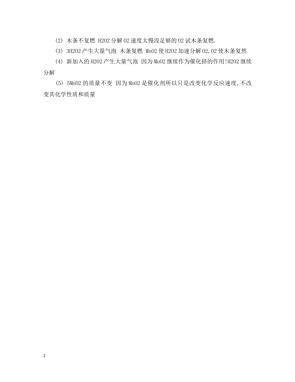 初中化学实验报告_第2页