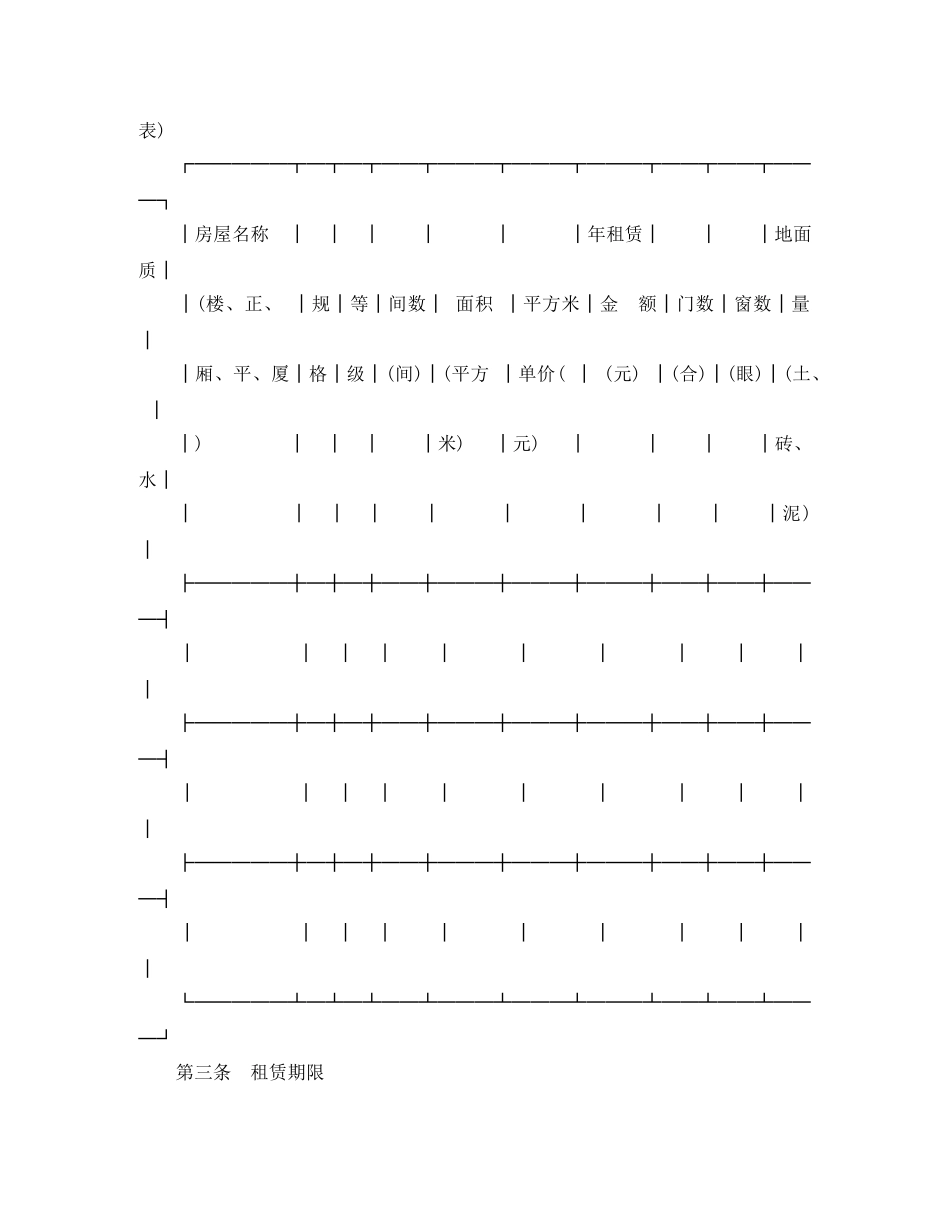 出租房屋合同书样本3篇_第3页