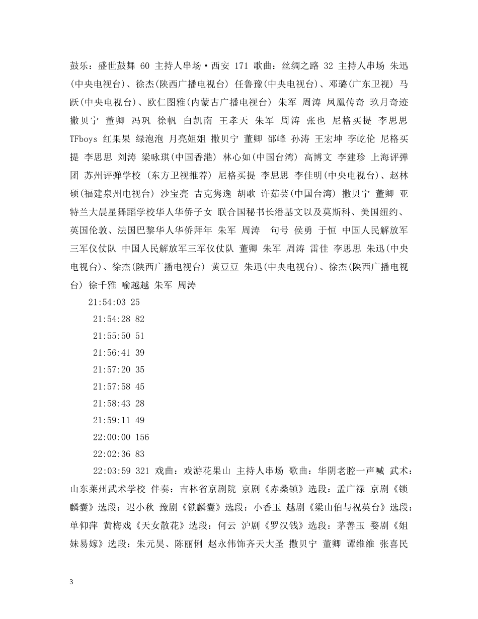 20央电视台春节联欢晚会直播视频完整版录像回放重播下载_第3页