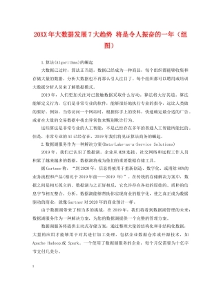 20XX年大数据发展7大趋势 将是令人振奋的一年（组图）