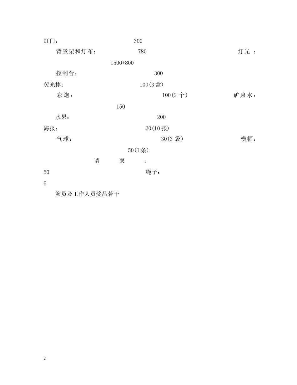 20XX年大学生劳动节晚会活动设计_第2页