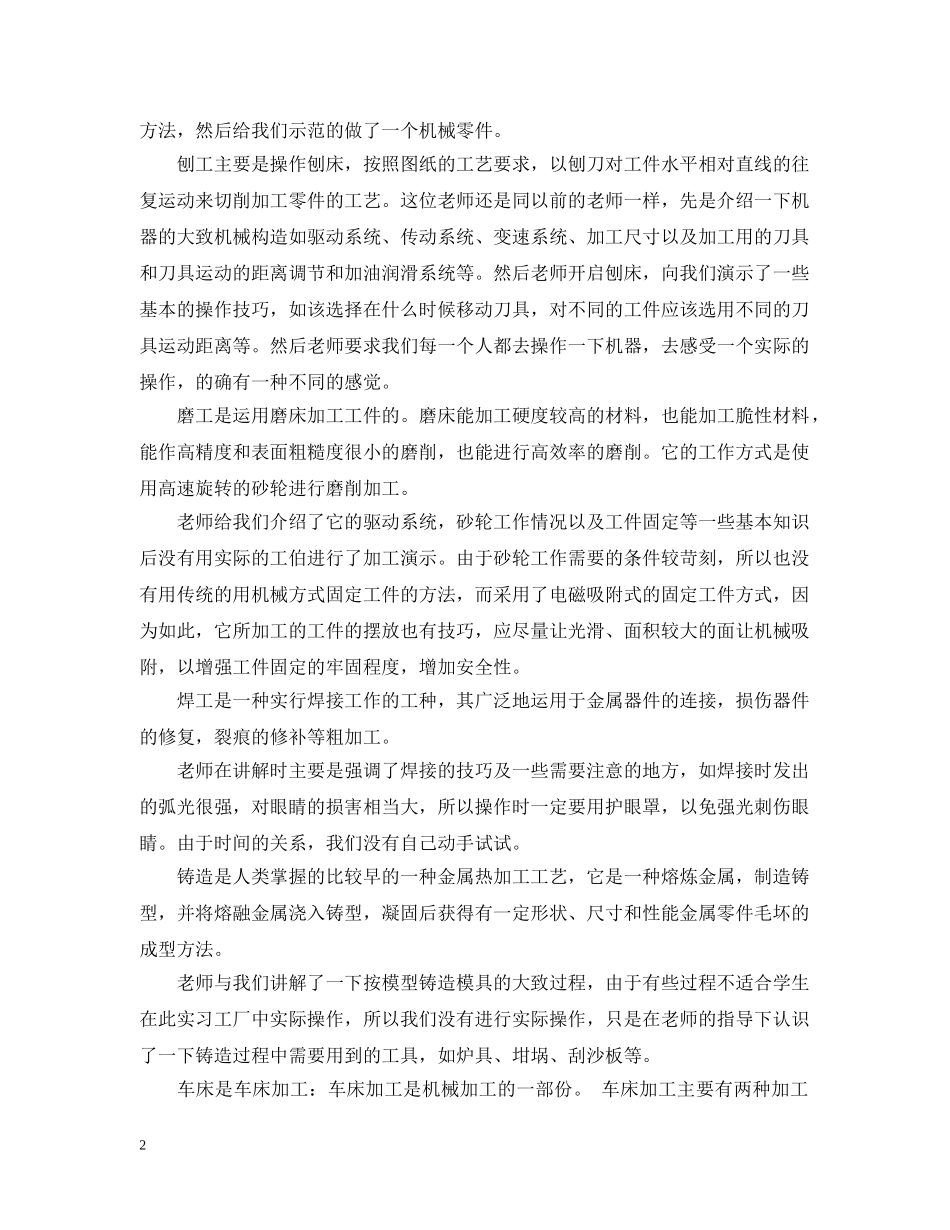 2024金工实习报告范文_第2页