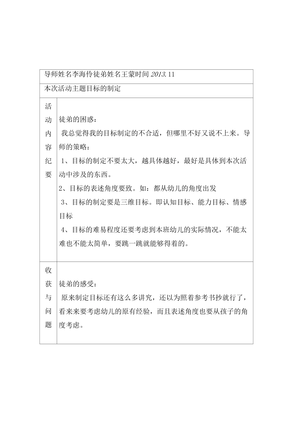 导师带教活动记录表_第3页