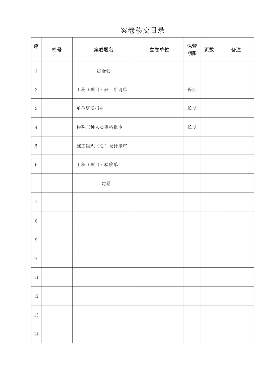 项目档案交接签证表_第3页