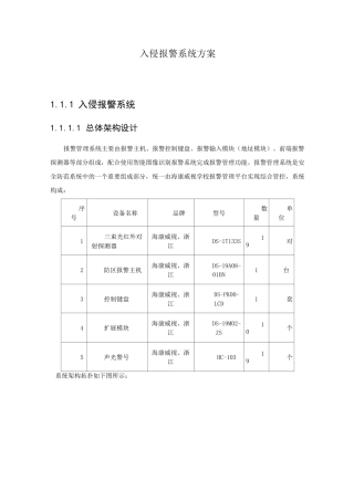 校园入侵报警系统方案