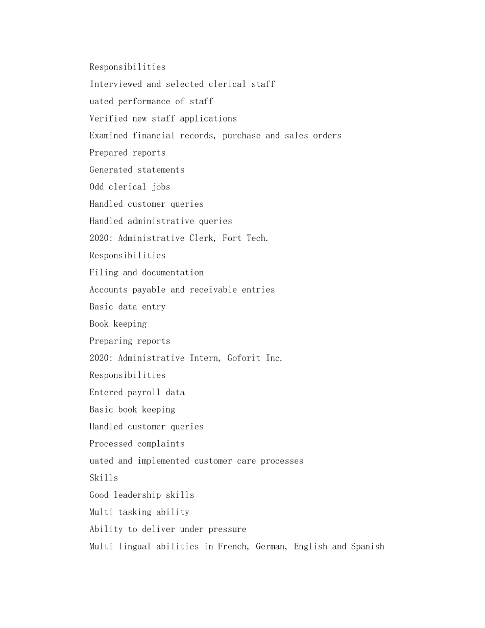 高管英文简历模板 _第3页