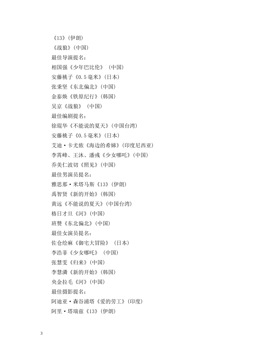 第18届上海国际电影节 _第3页