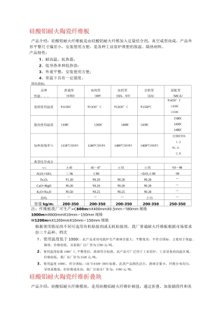 硅酸铝耐火陶瓷纤维板