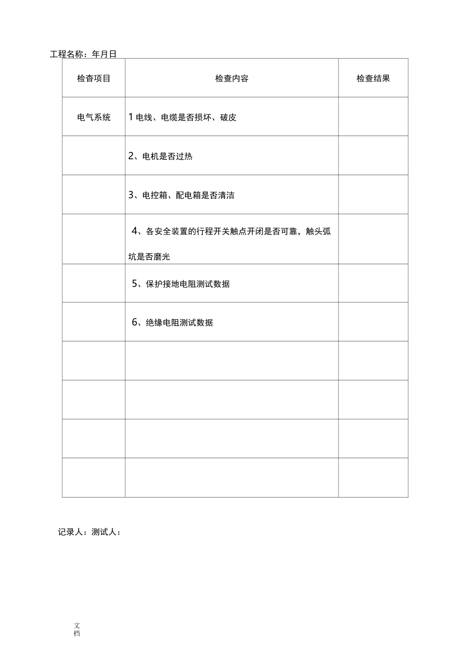 塔吊检查记录簿表(最全)_第3页