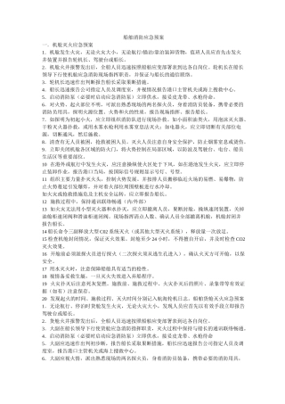 船舶消防应急预案