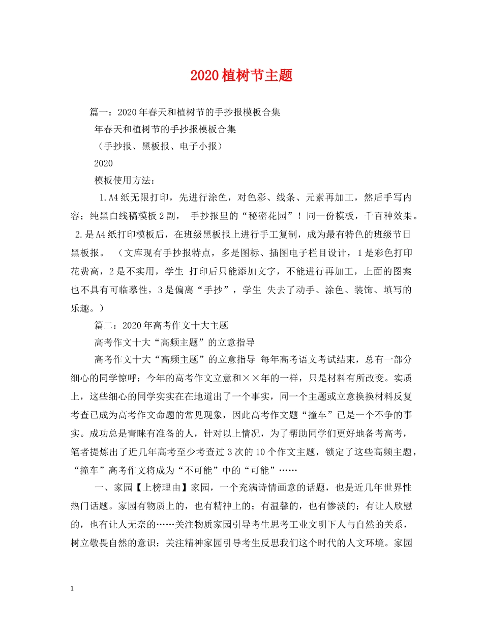 2024植树节主题_第1页