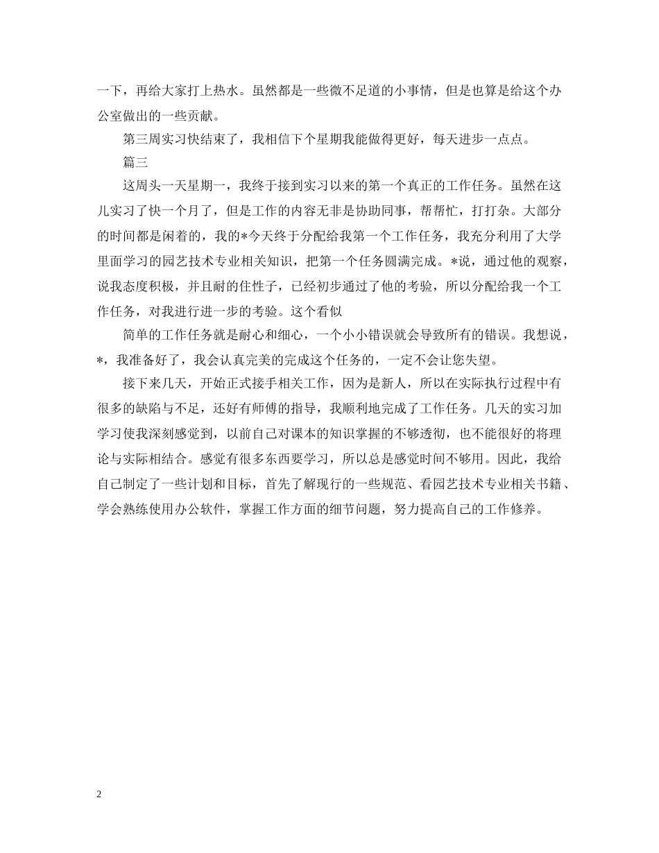 2024园艺专业实习周记范文三篇_第2页