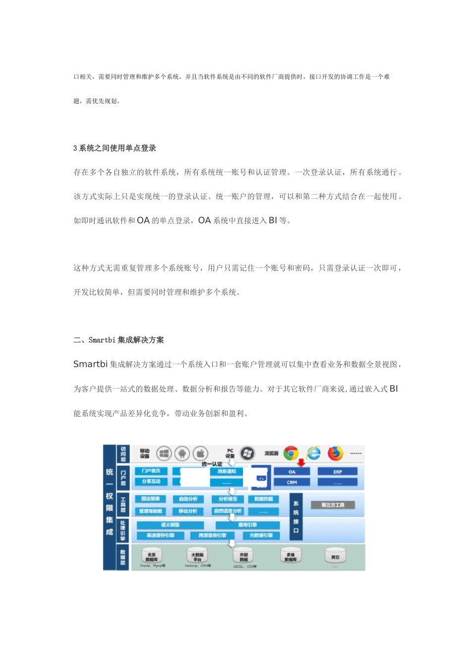 常见的软件系统集成方式和Smartbi集成解决方案_第2页