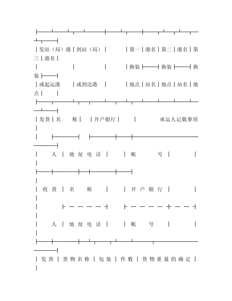 登记单（水陆联运）2 _第2页