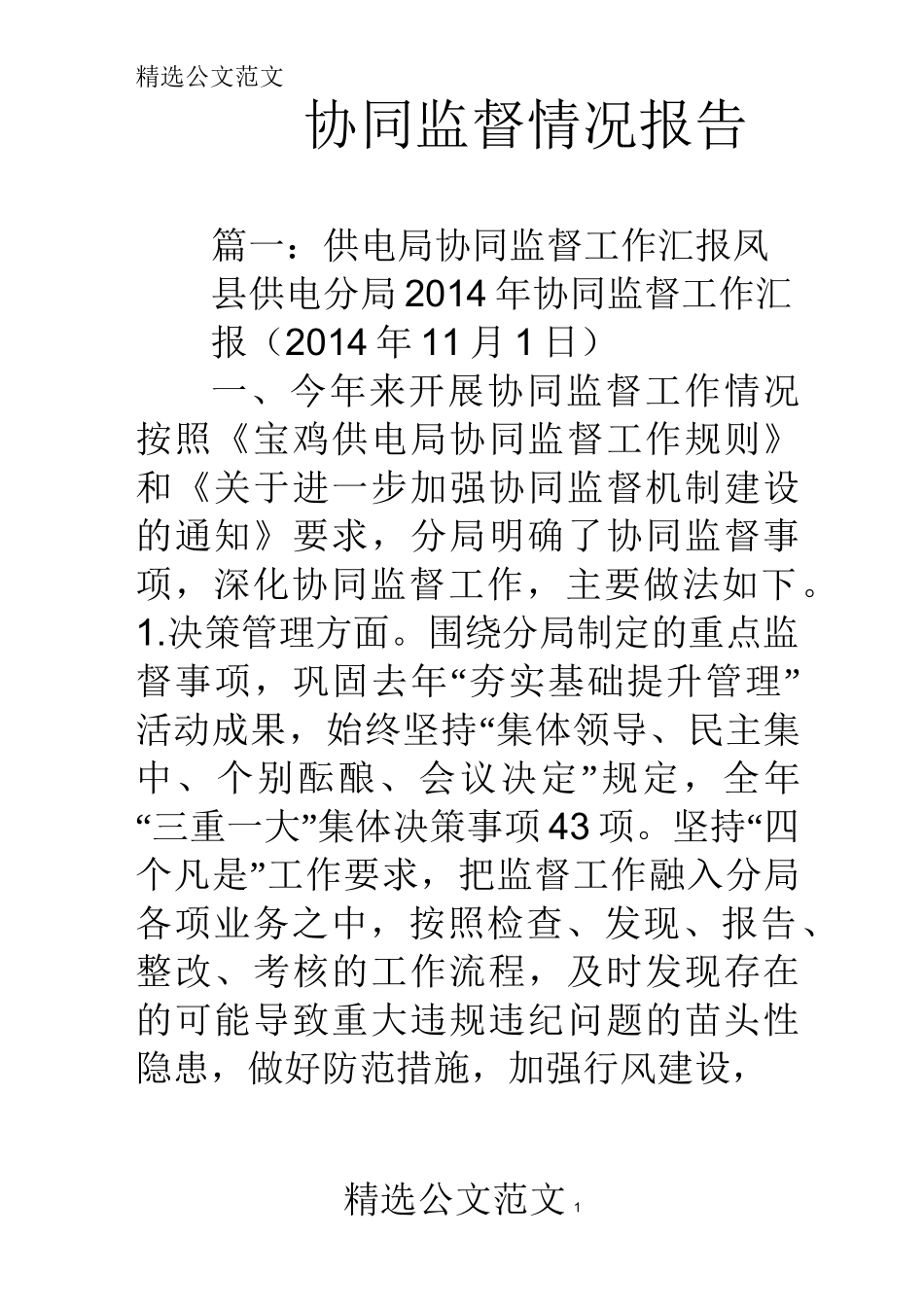 协同监督情况报告_第1页