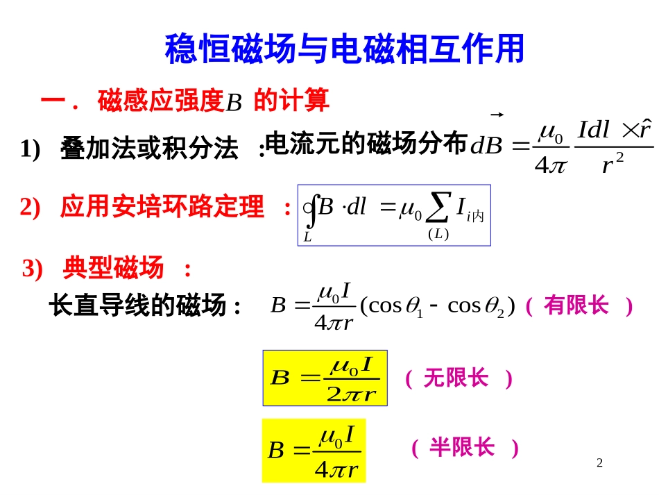 磁学习题课-骆素华_第2页