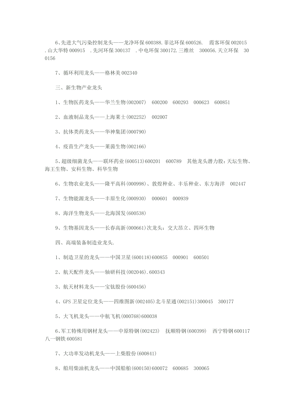 A股各种概念龙头股_第2页