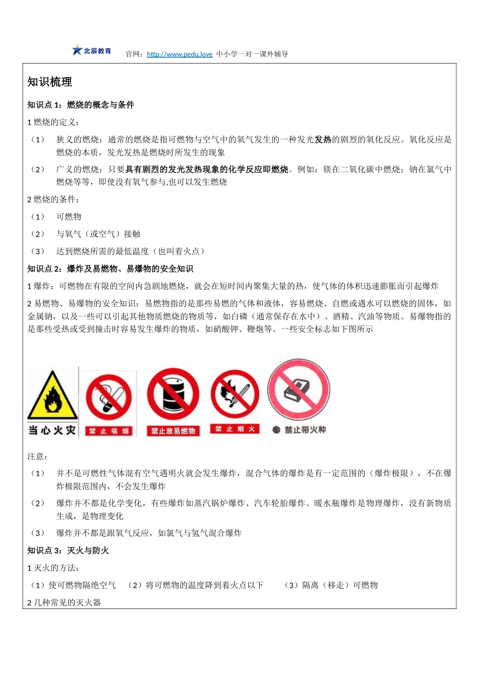 【初三化学】燃烧与灭火_第1页