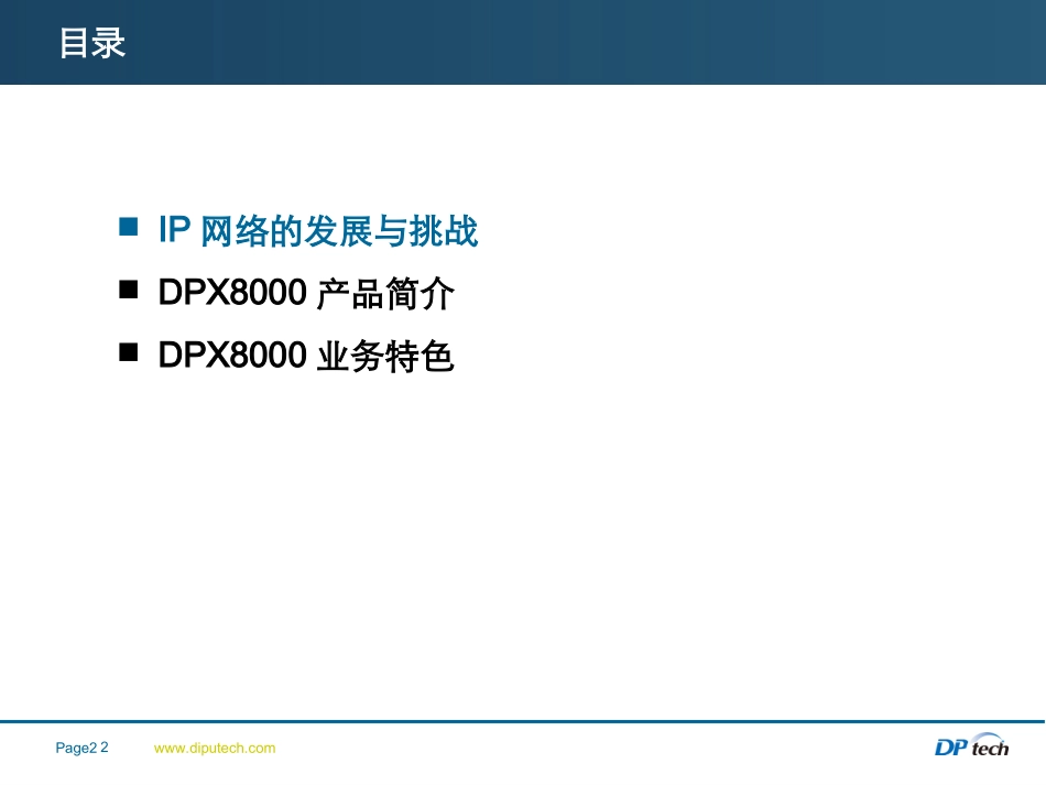 DPtech(迪普)DPX8000深度业务交换网关_第2页