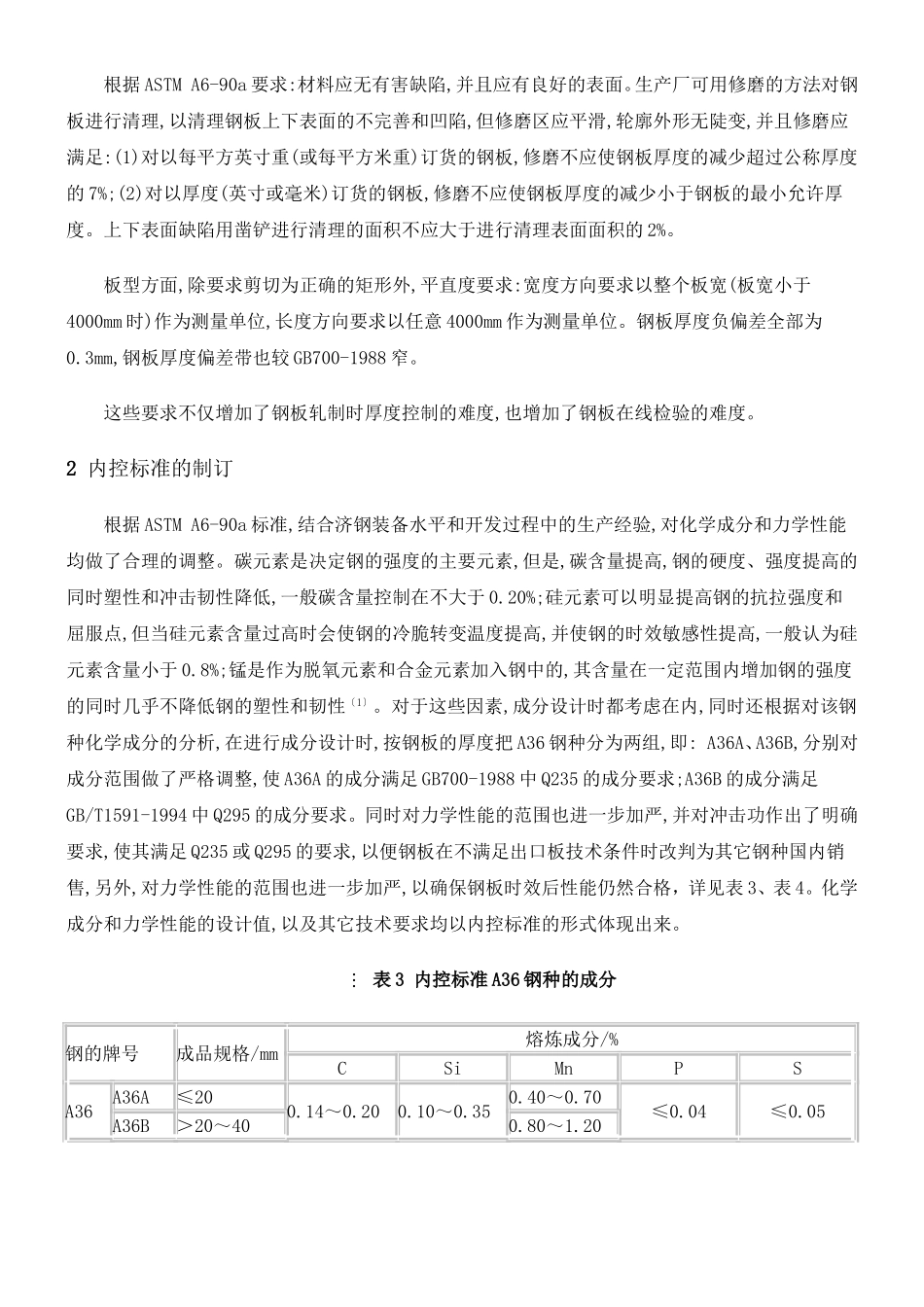 A36结构用热轧钢板生产实践_第3页