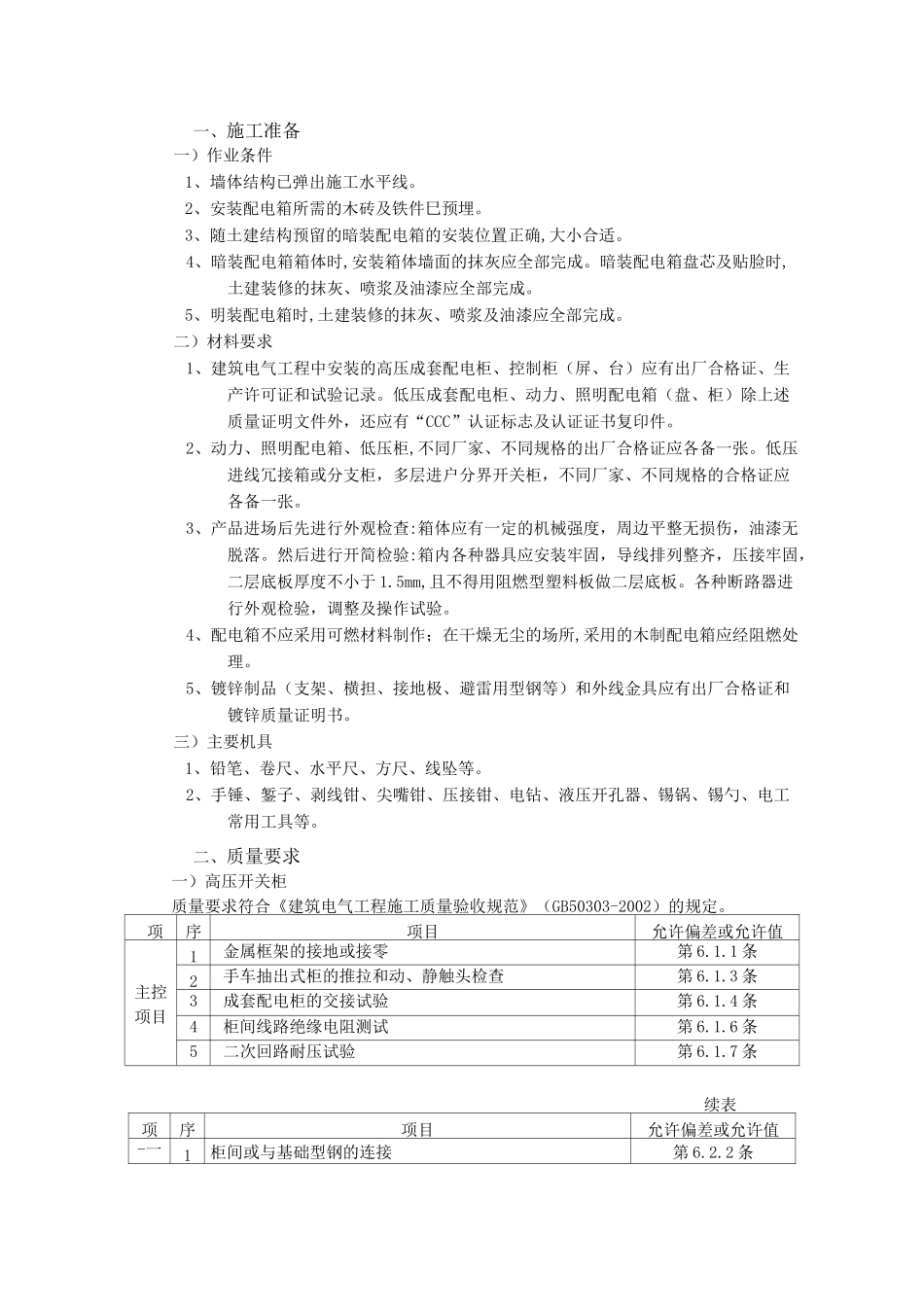 (完整版)配电箱安装方案_第1页