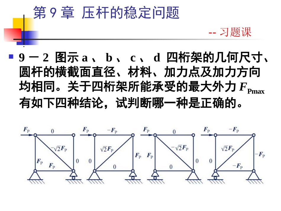 材料力学-第9章习题课_第3页