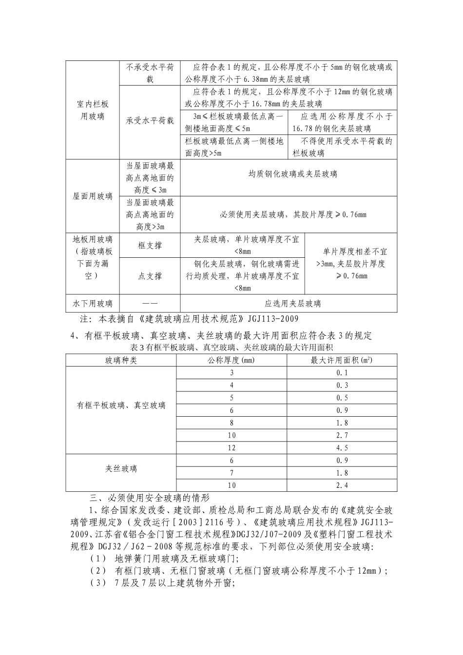 《建筑玻璃应用技术规程》JGJ113-2009_第2页