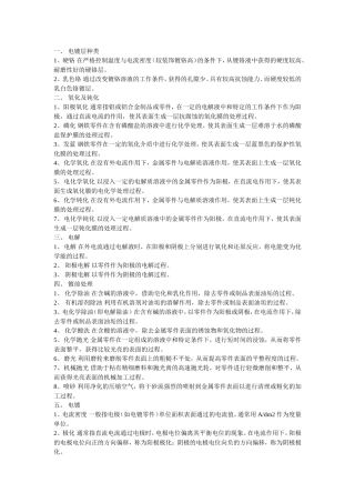 常用电镀种类及介绍