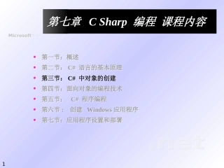 Csharp中对象的创建