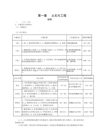 第1章  土石方工程