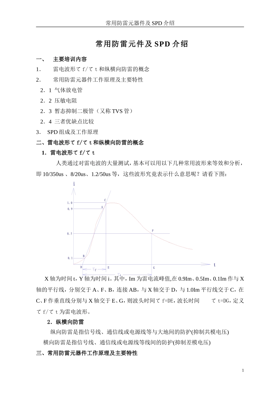 常用防雷元器件介绍_第1页