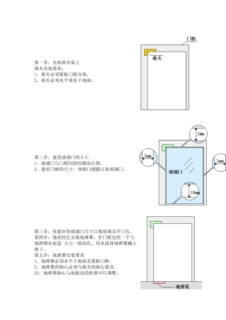 Dorma地弹簧安装
