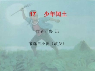 (人教新课标)六年级语文课件 少年闰土