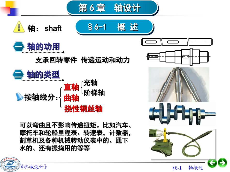 第06章  轴和轴毂联接设计_第1页
