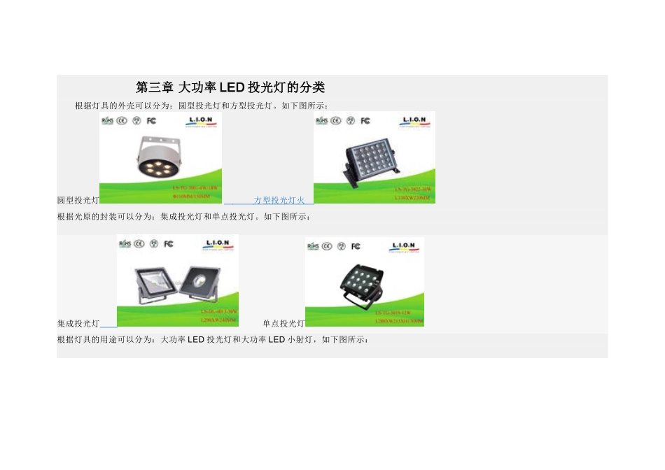 大功率LED投光灯全书_第3页