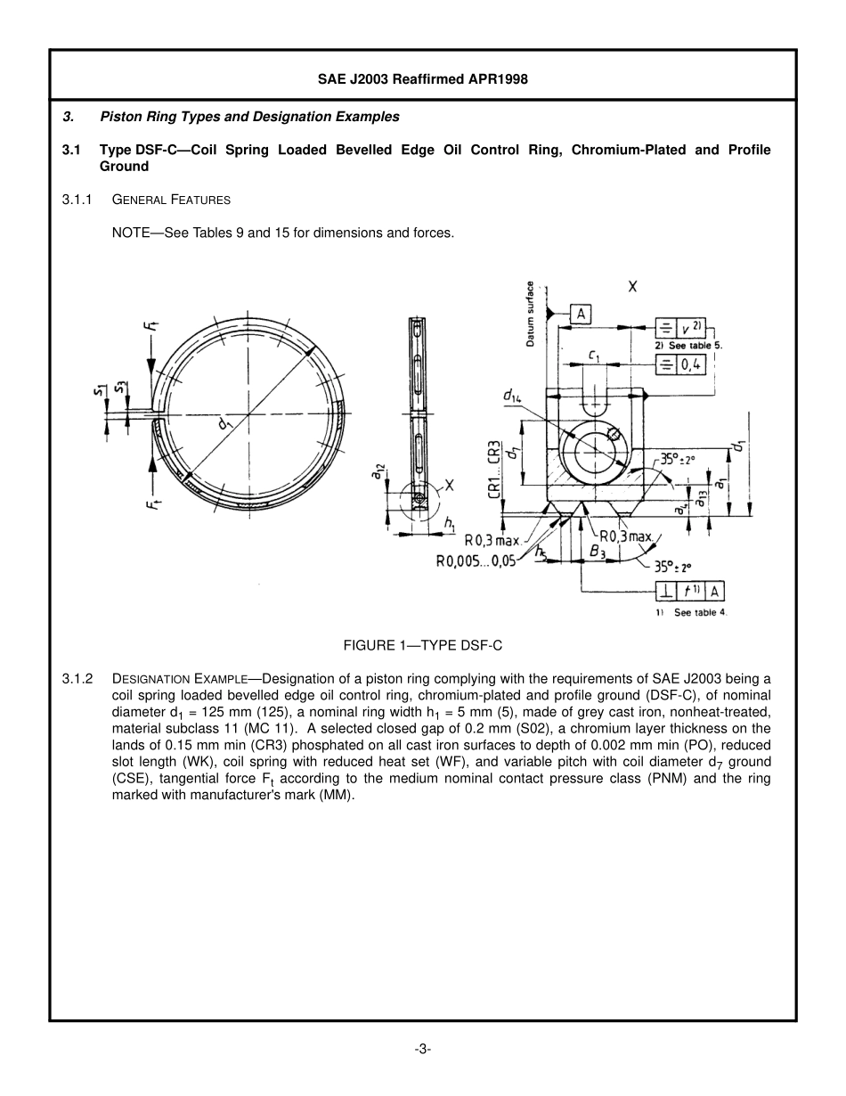 SAE J2003-1998 内燃机.活塞环.螺旋弹簧定位的护油环_第3页